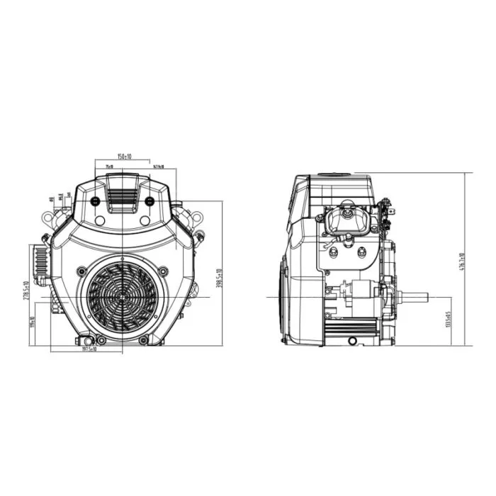 R740D 739 cc benzinmotor 24LE - Image 2